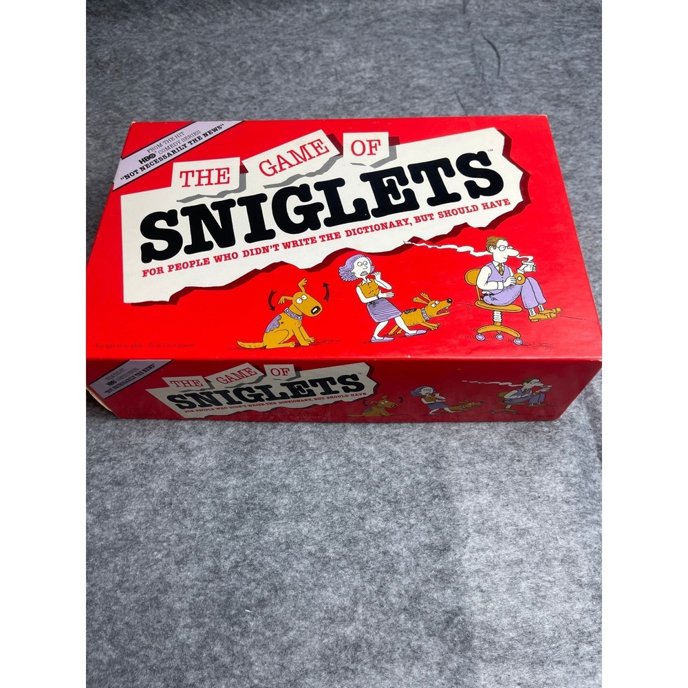 Vintage‎ Game of Sniglets Board Game Not Necessarily The News 1990